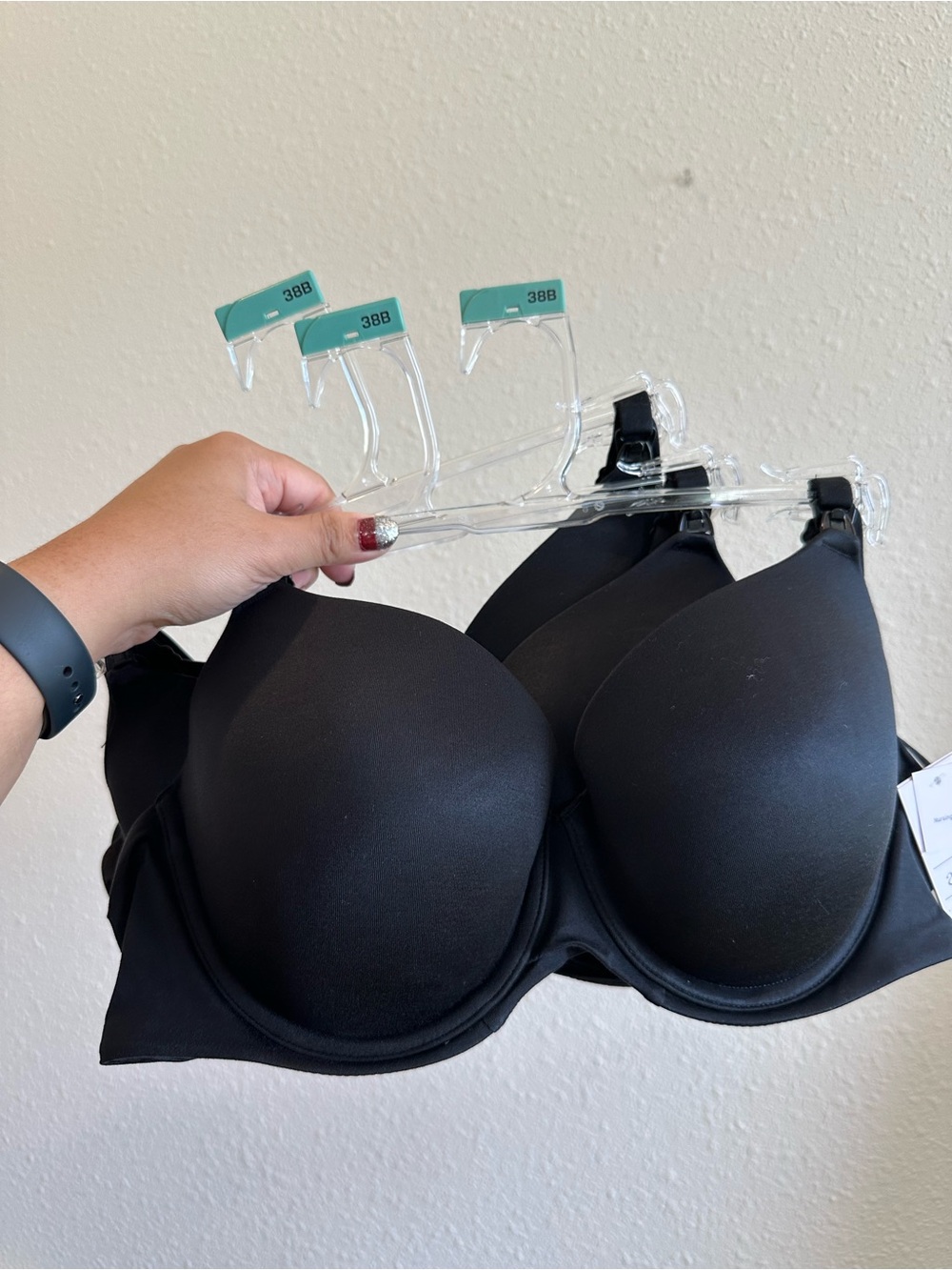 Auden Black T-Shirt Bra Duo - 38B